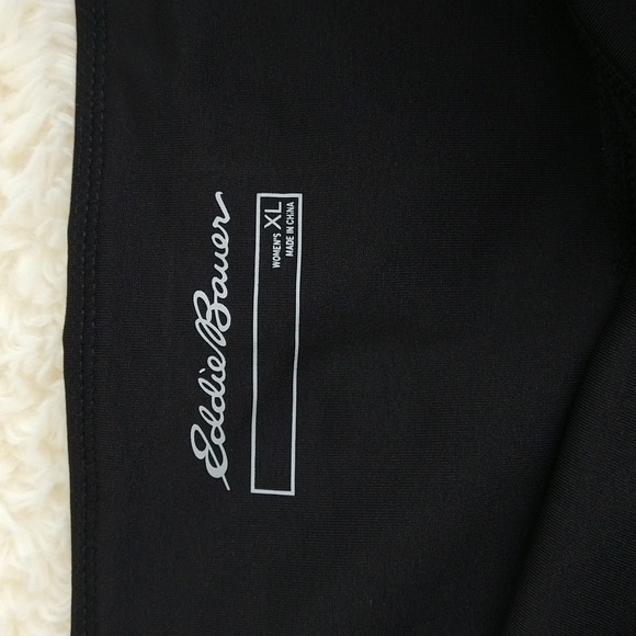 💎Eddie Bauer Cropped Athletic Black Pants XL 💎 - Picture 5 of 11